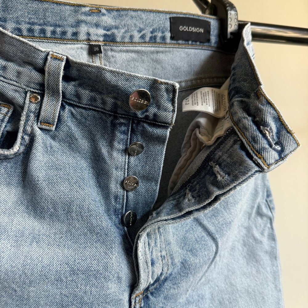 Goldsign Jeans Light Wash with Button Fly Size 26